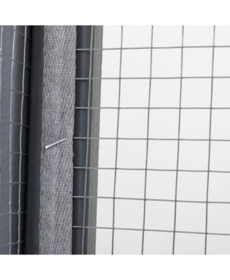 Outdoor Wooden Cat Enclosure with 3-Tier Catio, Lockable Door, Sun Roof, Spacious Play Area