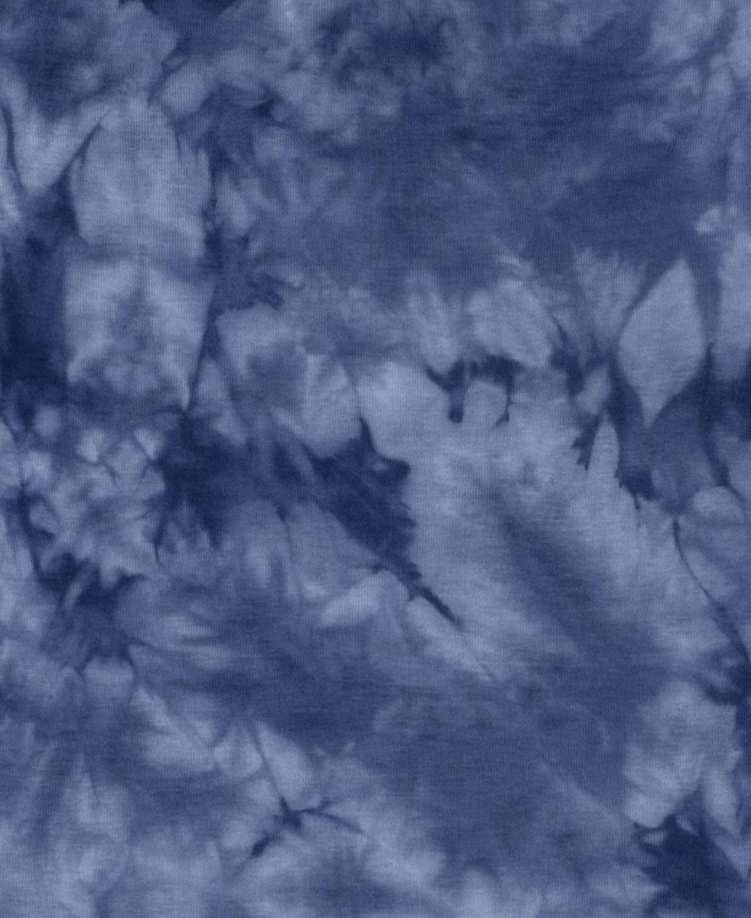 Men's Matching Family Two Piece Cotton Long Sleeve Tie Dye Pajamas