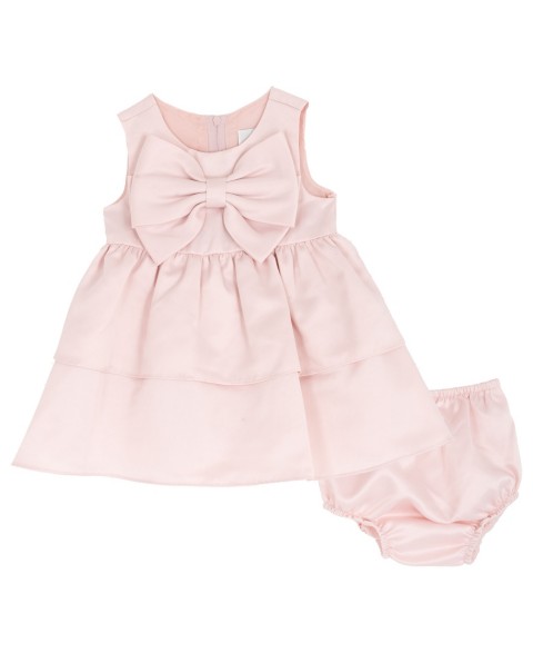 Детские Rare Editions Baby Girls' Bow Dress with Diaper cover