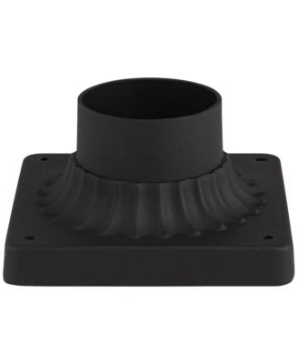 Moray Bay High Mission Outdoor Post Light Fixture Pole Porch with Pier Mount Adapter 3-Light Glass Shade