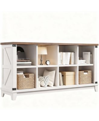8 Cube Storage Organizer - Farmhouse Modern Design for Home Office,Easy Assembly