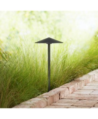 Chesapeake High Modern Outdoor Landscape Path Light Porch House 3 Watt LED Bulb, Metal Shade