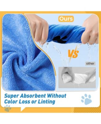 Pet Bath Grooming Kit with Shampoo Brush Washing Gloves Comb Quick Dry Towel for Dogs Cats