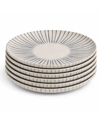 Elemento Stoneware Dessert Plates, Set of 6