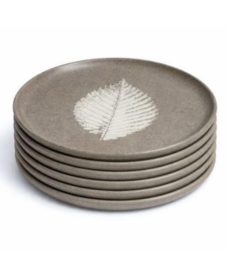 Seiva Stoneware Dessert Plates, Set of 6