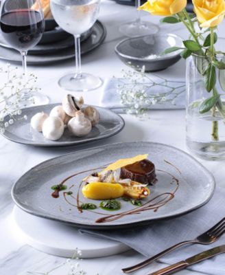 Stoneware Oval Dinner Plates, Set of 6