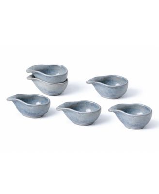 Stoneware Teardrops, Set of 6