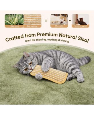 Sisal Catnip Kicker Toy 2 Pack - Cat Herb Filling, Interactive Bunny Kick Toy for Scratching, Chewing and Comfort, Cats of All Ages