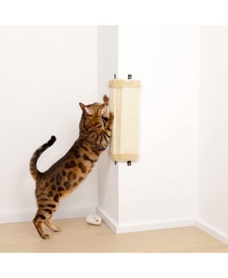 Corner Wall Cat Scratcher Set of 2 Mounted Sisal Pad Vertical Scratch Panel Wall Protector