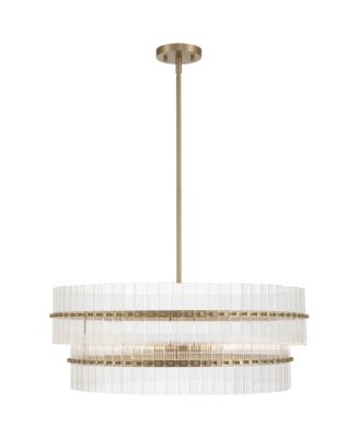 Emerson Matte Glass 6-Light Tiered Chandelier