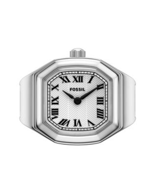 Women's Harlow Watch Ring Two-Hand Stainless Steel Ring Watch 15mm