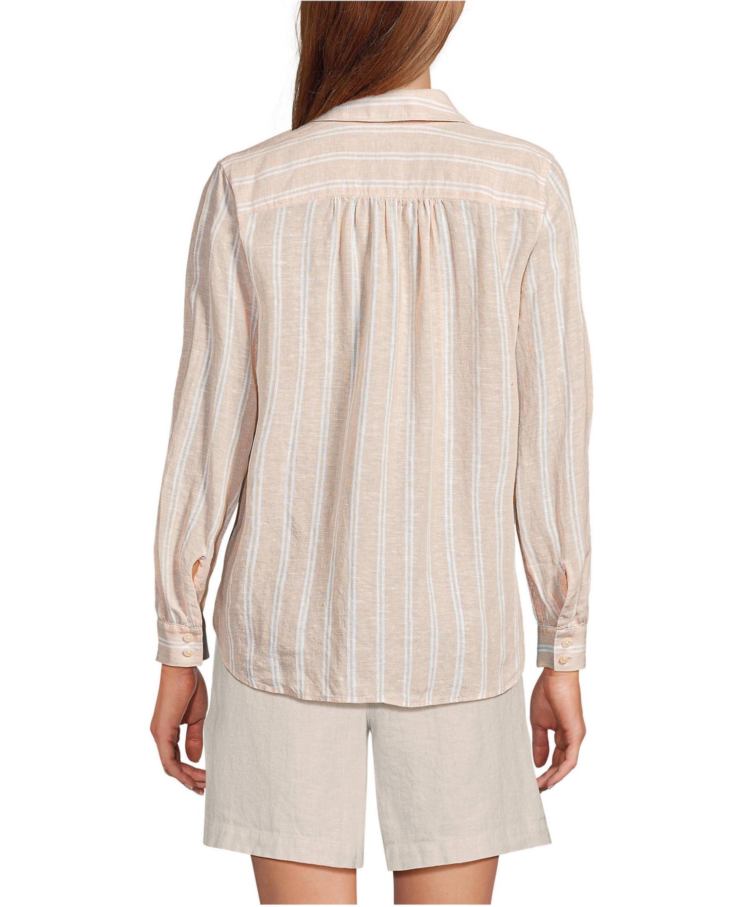 Women's Linen Long Sleeve Feminine Shirt