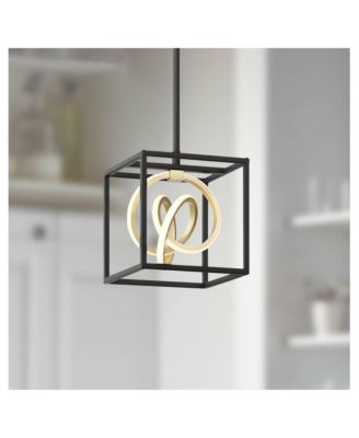 Christy 8" Modern Pendant Chandelier Ceiling Light Fixture Dining Room Over Table 3-Light LED  Finish Mini