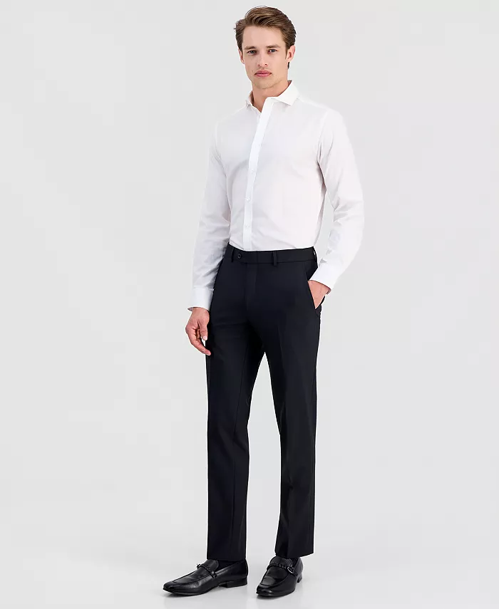 Men's Slim-Fit Wool Suit Pants - thumbnail 8