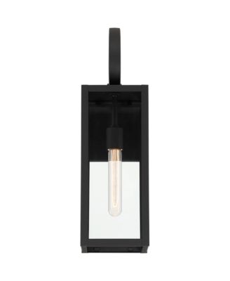 Modern Outdoor Wall Light Fixtures Set of 2 Deep Clear Glass for Post Exterior Barn Deck House Porch