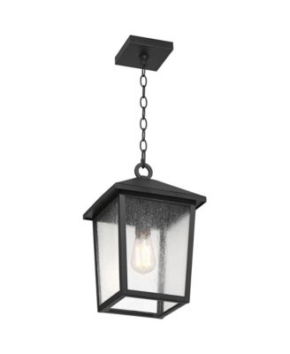 Westmont High Modern Outdoor Pendant Light Fixture Ceiling Porch House Hanging Sand Glass Shade