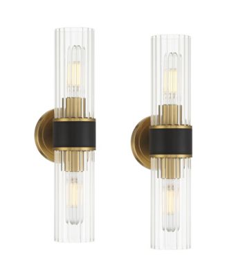 Idyl 16 1/4"H Warm 2-Light Bath Light Set of 2