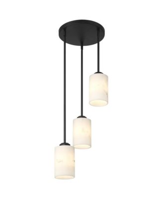 Possini Euro Stoker 12 1/2"W Faux Alabaster 3-Light Pendant