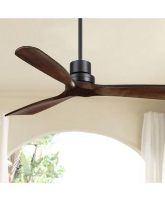 52" Casa Delta DC Dark Walnut Outdoor Ceiling Fan with 36" Rod