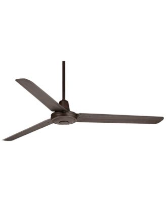 60" Turbina DC Bronze Ceiling Fan with 18" Downrod