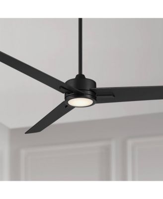 60" Monte Largo Matte LED Ceiling Fan w/ 12" Rod