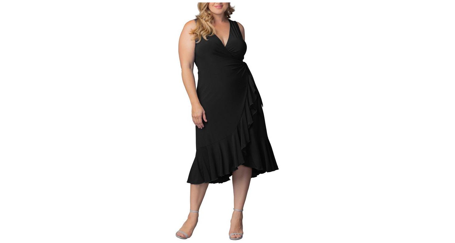 Plus Size Laguna Sleeveless Wrap Women's Dress