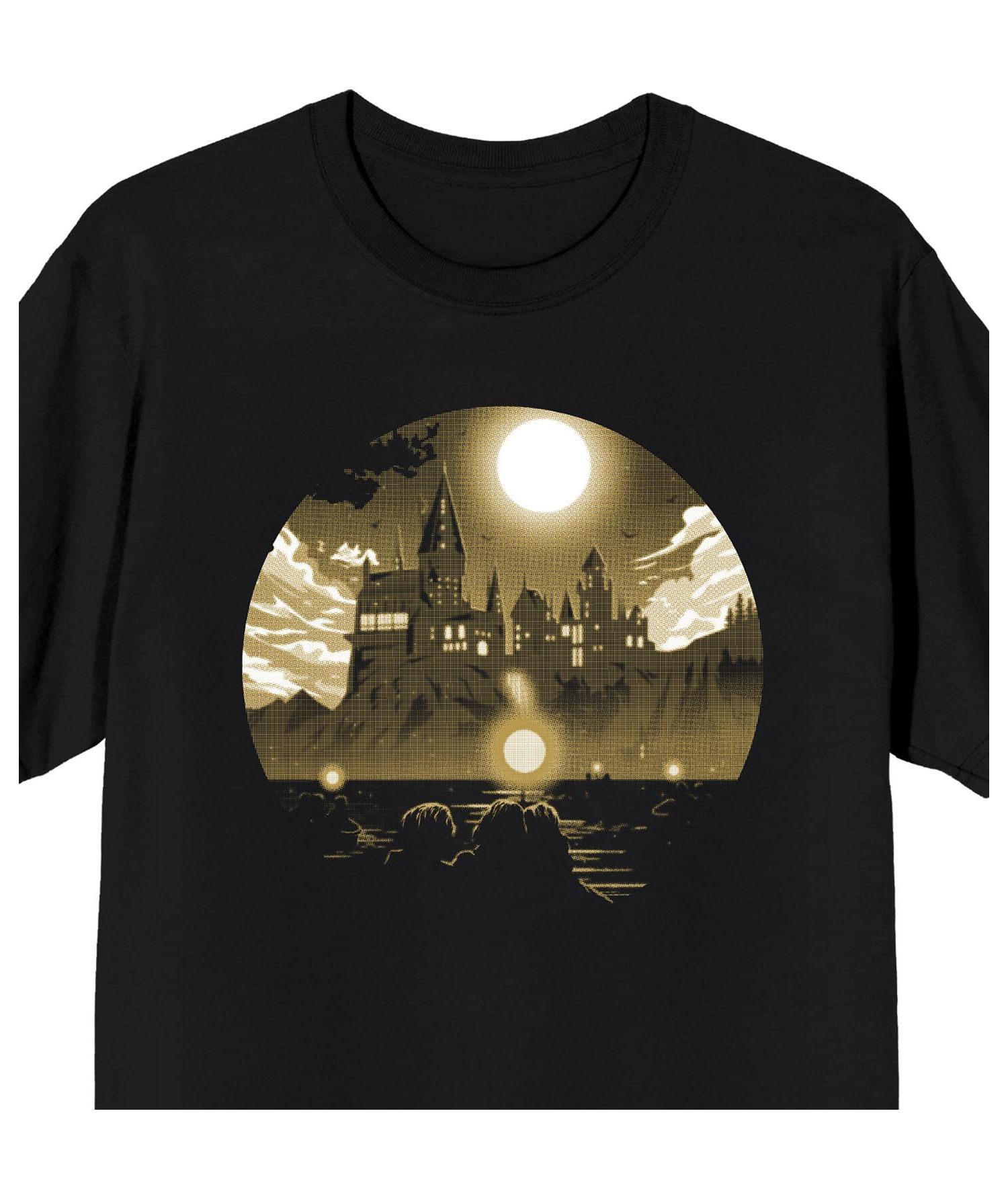 Men's Hogwarts First Year Half-Tone Crew Neck Short Sleeve T-shirt