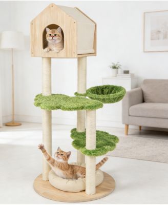 Zeus and Ruta Free Access Pet Door For Cats Easy Install On Glass Wood Iron Doors Indoor Outdoor Entry For Small Pets