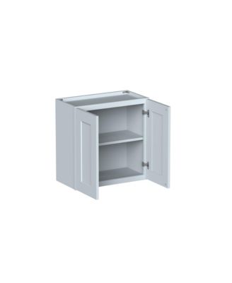 W24" Dove  Wall Cabinet with Full Overlay HDF Door for Custom Kitchen or Bathroom