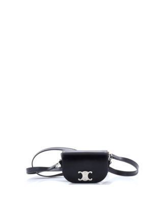 Small Besace Triomphe Shoulder Bag Leather