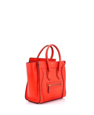 Micro Luggage Bag Smooth Leather