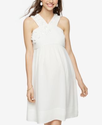 pea in the pod maternity bridesmaid dresses Kennedy Blue Drew Velvet Maternity Bridesmaid Dress