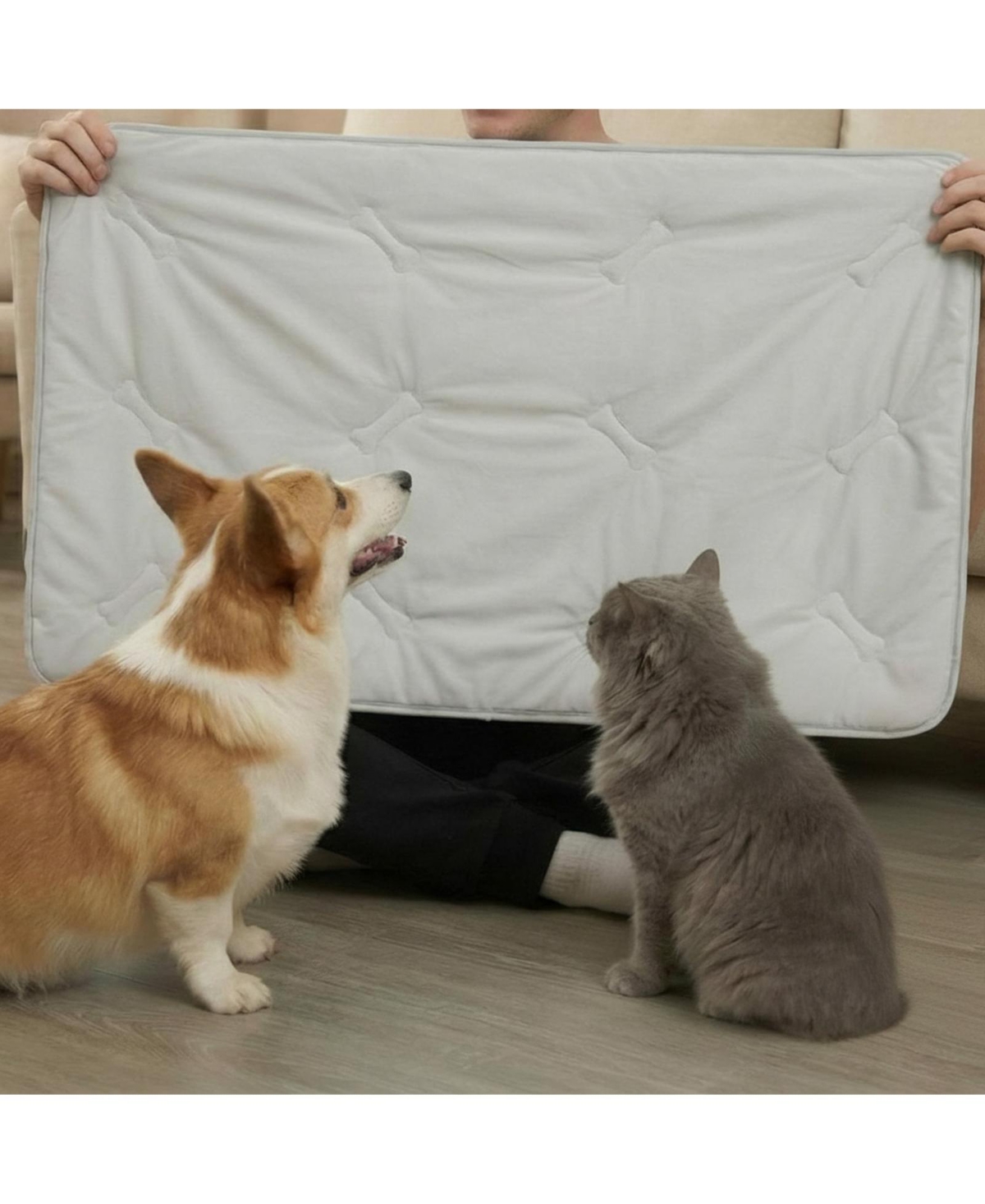 Aronkl Pet Cooling Mat for Dogs Cats Soft Breathable Washable Non-slip Crate Pad Summer Chill Bed