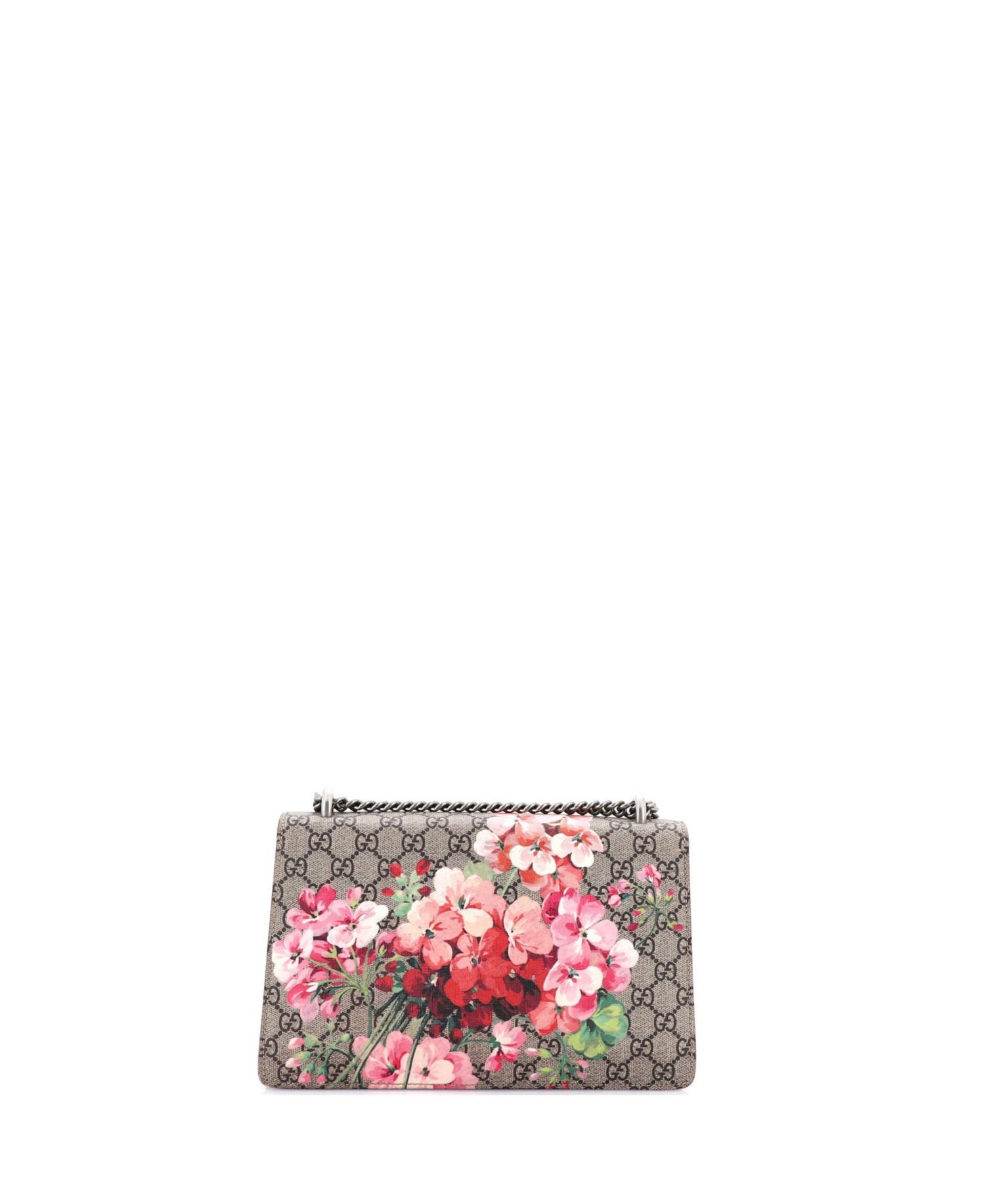 Small Dionysus Bag Blooms Print GG Coated Canvas