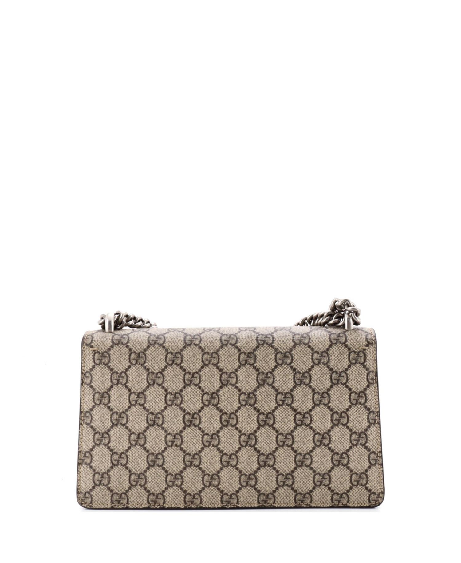 Small Dionysus Bag GG Coated Canvas with Crystal Embellished Metal