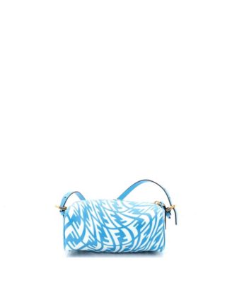 Mini Zip Shoulder Bag Vertigo Zucca Coated Canvas