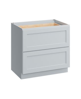 2 Drawer Base Cabinet with Full Overlay HDF Doors and Dovetail Drawers