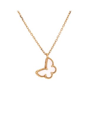 Pre-Owned Van Cleef & Arpels Sweet Alhambra Butterfly Pendant Necklace - 18k yellow gold