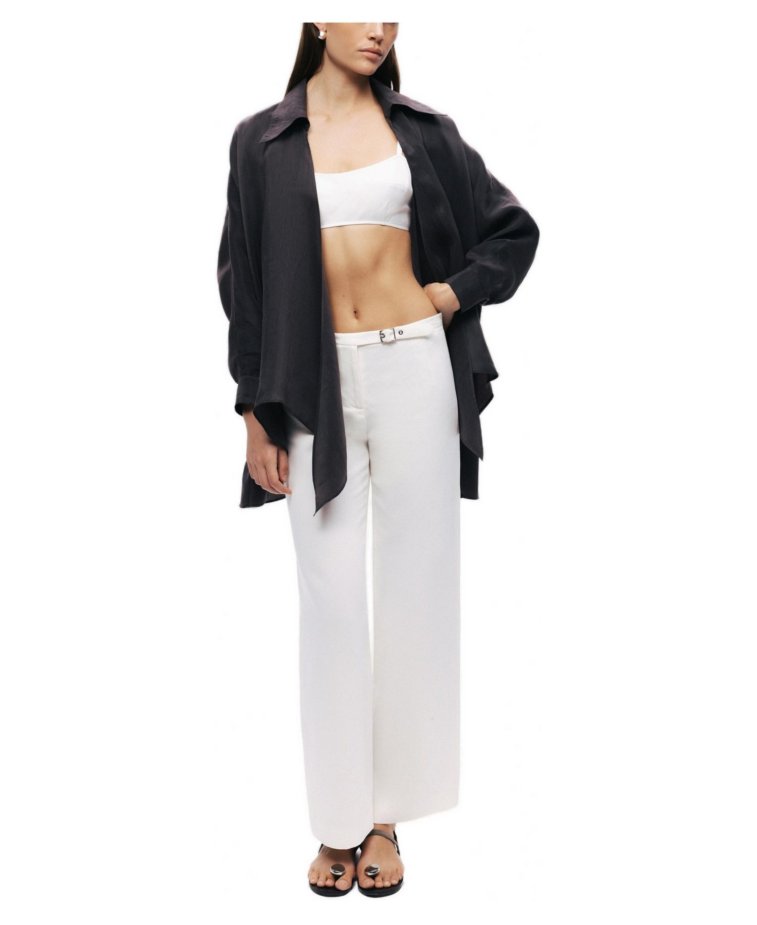 Women's Front-Tie Longline Shirt