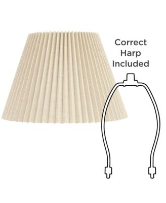 10 1/2" Top x 19" Bottom x 12 1/2" High x 12 1/2" Slant Lamp Shade Replacement  Spider Harp Finial