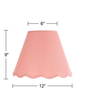 Mylie Rose Pink Scallop Empire Shade 6x12x9.5x9