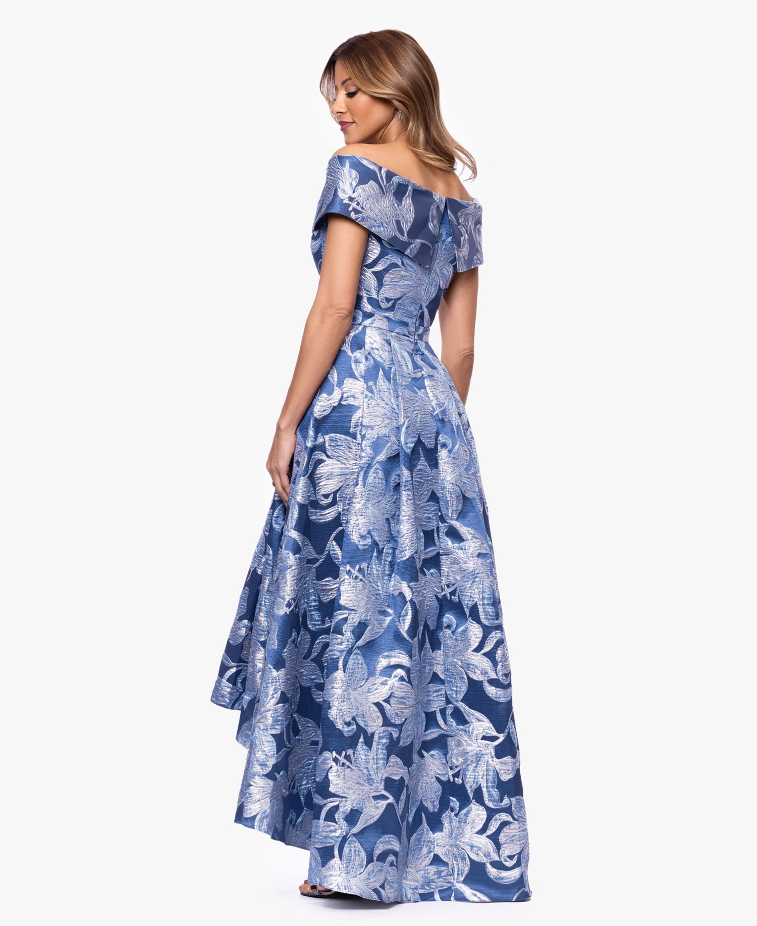 Women's Off-The-Shoulder V-Neck Gown