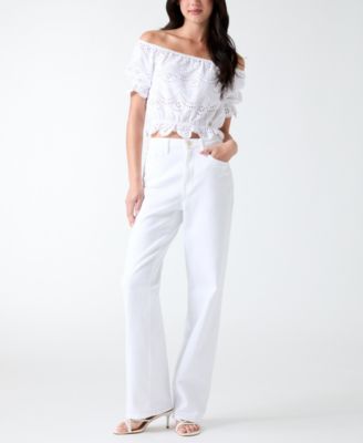 Women's Off-The-Shoulder Dana Eyelets Top