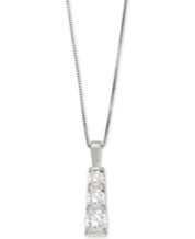 Diamond pendant hot sale necklace macys