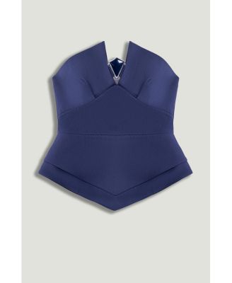 Women's Strapless Sculpted Bustier Top