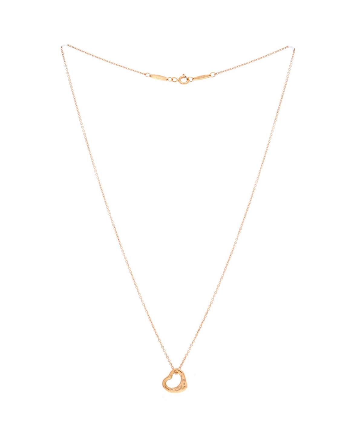 Pre-Owned Tiffany & Co Elsa Peretti Open Heart Pendant Necklace