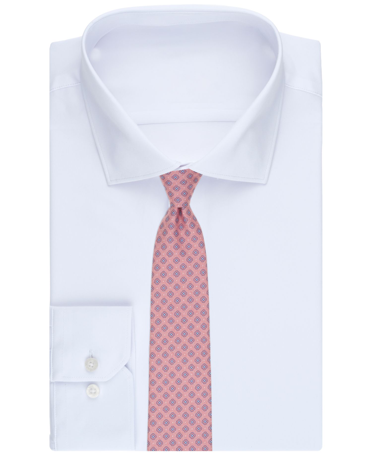 Men's Neat Floral Pattern Tie