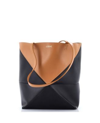 Medium Puzzle Fold Tote Leather