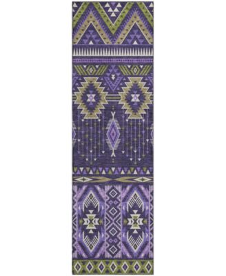 Mayfield Machine Washable AMF1851 2'3" x 7'6" Runner Area Rug