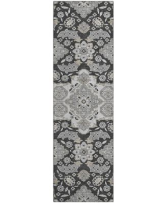 Mayfield Machine Washable AMF1853 2'3" x 7'6" Runner Area Rug
